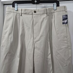 Brooks Brothers 346 Advantage Chino pants in a classic khaki color.